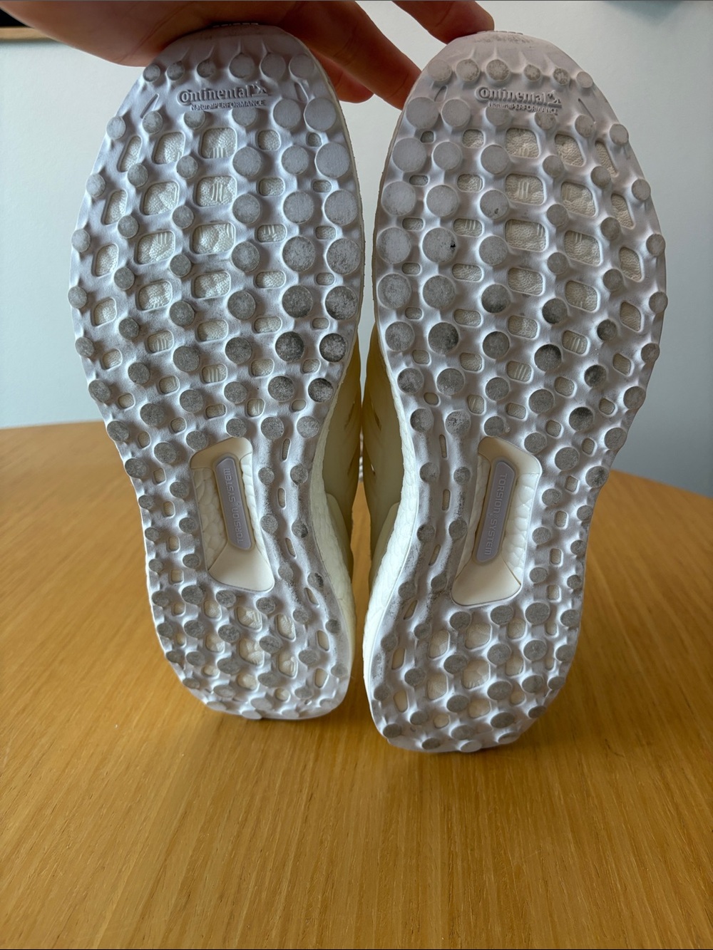 adidas Ultra Boost Knit Sneakers in Cream/White - Picture 6 of 6